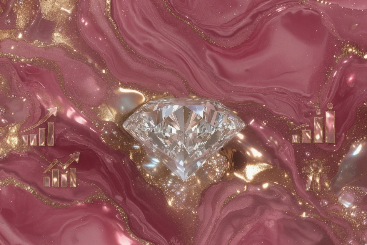 From craft to profitable home business - elegant pink and gold resin geode art